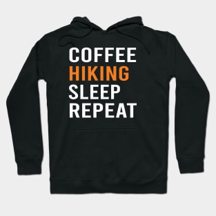 Coffee Hiking Sleep Repeat Outdoor Adventure Hoodie